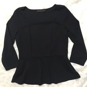 The Limited black peplum top